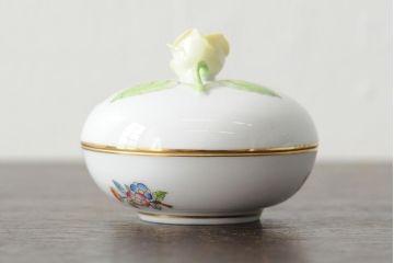 中古　ハンガリー　HEREND(ヘレンド)　ファンタジーコレクション　小物入れ3点セット(ボンボン入れ、西洋陶磁器)(R-043955)