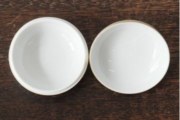 中古　ハンガリー　HEREND(ヘレンド)　ファンタジーコレクション　小物入れ3点セット(ボンボン入れ、西洋陶磁器)(R-043955)