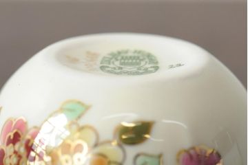 中古　ハンガリー　zsolnay(ジョルナイ)　ハンドペイント　食器3点セット(シュガーポット、小物入れ、小皿、西洋陶磁器)(R-043956)