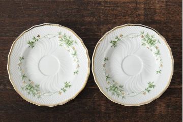 中古　ハンガリー　HOLLOHAZA(ホロハーザ)　Pannonia(パノニア)　カップ&ソーサー2客セット(洋食器)(R-043957)