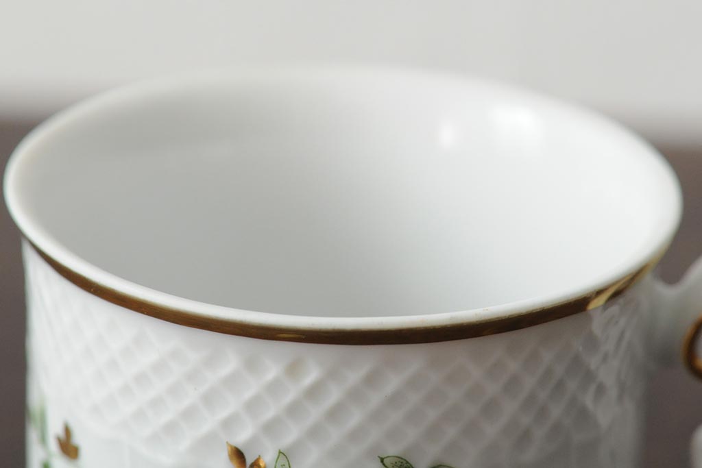 中古　ハンガリー　HOLLOHAZA(ホロハーザ)　Pannonia(パノニア)　カップ&ソーサー2客セット(洋食器)(R-043957)