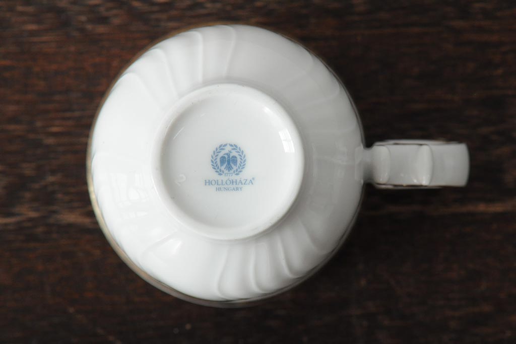 中古　ハンガリー　HOLLOHAZA(ホロハーザ)　Pannonia(パノニア)　カップ&ソーサー2客セット(洋食器)(R-043957)