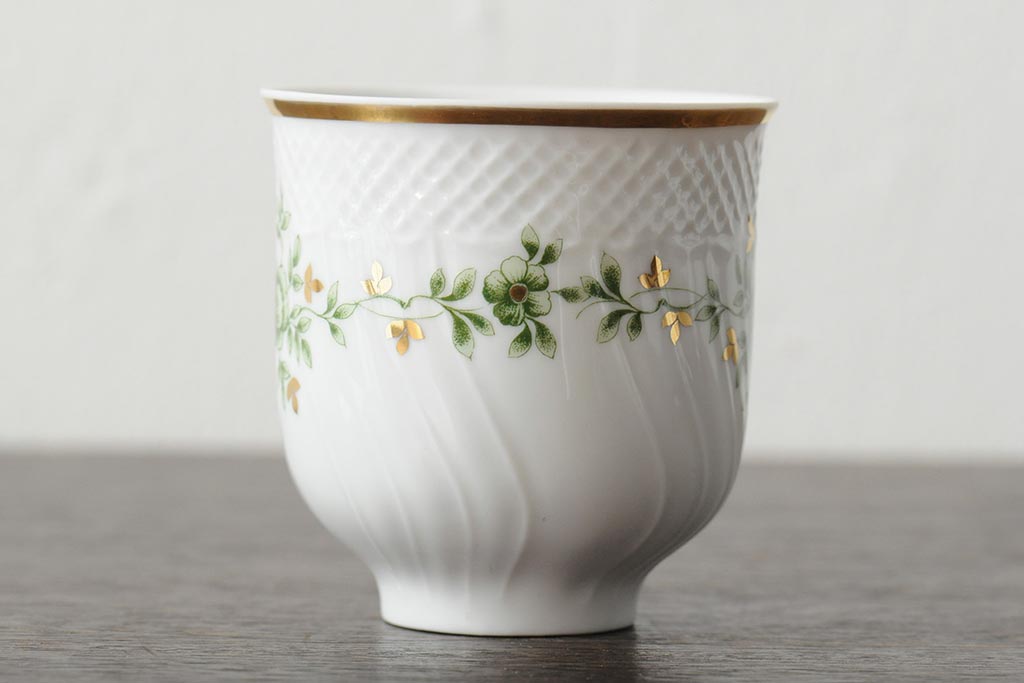 中古　ハンガリー　HOLLOHAZA(ホロハーザ)　Pannonia(パノニア)　カップ&ソーサー2客セット(洋食器)(R-043957)