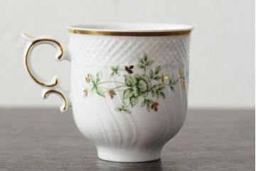 中古　ハンガリー　HOLLOHAZA(ホロハーザ)　Pannonia(パノニア)　カップ&ソーサー2客セット(洋食器)(R-043957)