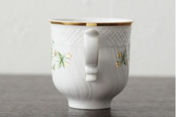 中古　ハンガリー　HOLLOHAZA(ホロハーザ)　Pannonia(パノニア)　カップ&ソーサー2客セット(洋食器)(R-043957)