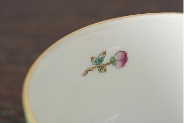 中古　ハンガリー　HEREND(ヘレンド)　ヴィクトリア・ブーケ　カップ&ソーサー(西洋陶磁器)(R-043958)