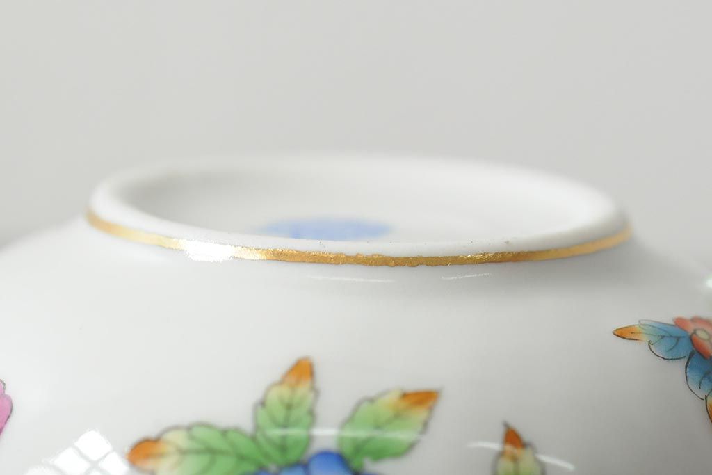 中古　ハンガリー　HEREND(ヘレンド)　ヴィクトリア・ブーケ　カップ&ソーサー(西洋陶磁器)(R-043958)