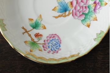 中古　ハンガリー　HEREND(ヘレンド)　ヴィクトリア・ブーケ　カップ&ソーサー(西洋陶磁器)(R-043958)