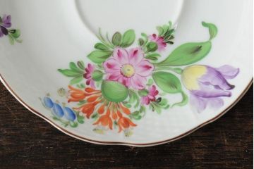 中古　ハンガリー　HEREND(ヘレンド)　チューリップの花束　カップ&ソーサー(西洋陶磁器)(R-043959)