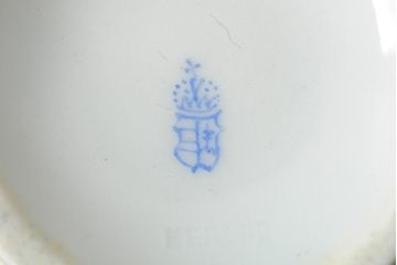 中古　ハンガリー　HEREND(ヘレンド)　インドの華ピンク　カップ&ソーサー(西洋陶磁器)(R-043960)