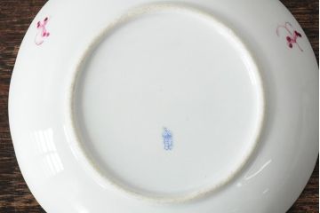 中古　ハンガリー　HEREND(ヘレンド)　インドの華ピンク　カップ&ソーサー(西洋陶磁器)(R-043960)