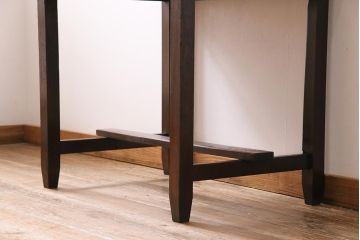 アンティーク家具　昭和初期　ヒノキ材　使いこまれた質感が味わい深い平机(デスク、ワークデスク、在宅ワーク、在宅用)(R-043983)