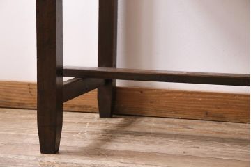 アンティーク家具　昭和初期　ヒノキ材　使いこまれた質感が味わい深い平机(デスク、ワークデスク、在宅ワーク、在宅用)(R-043983)