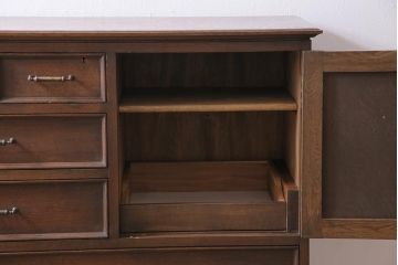 ビンテージ家具　神戸洋家具　永田良介商店　和洋折衷の空間に馴染む整理タンス(引き出し、チェスト、ヴィンテージ)(R-043984)