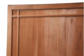 アンティーク建具　昭和中期　ヒノキ材・柾目　上手物!木の風合いが楽しめる木製ドア(木製扉、開き戸)(R-043988)