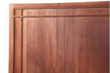 アンティーク建具　昭和中期　ヒノキ材・柾目　上手物!木の風合いが楽しめる木製ドア(木製扉、開き戸)(R-043988)