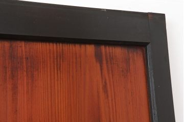 アンティーク建具　明治大正期　上品な空間作りにおすすめの格子帯戸2枚セット(引き戸、障子戸)(R-043989)