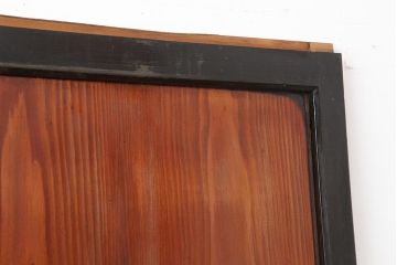 アンティーク建具　明治大正期　上品な空間作りにおすすめの格子帯戸2枚セット(引き戸、障子戸)(R-043990)