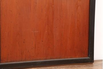 アンティーク建具　明治大正期　上品な空間作りにおすすめの格子帯戸2枚セット(引き戸、障子戸)(R-043990)