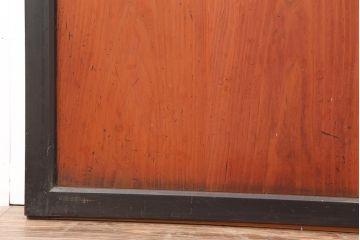 アンティーク建具　明治大正期　上品な空間作りにおすすめの格子帯戸2枚セット(引き戸、障子戸)(R-043990)