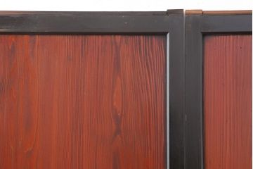 アンティーク建具　明治大正期　上品な空間作りにおすすめの格子帯戸3枚セット(引き戸、障子戸)(R-043991)
