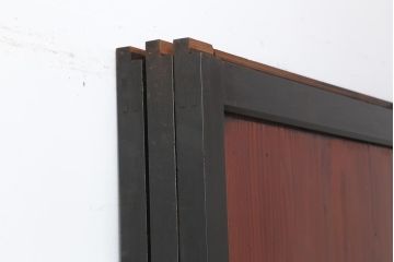 アンティーク建具　明治大正期　上品な空間作りにおすすめの格子帯戸3枚セット(引き戸、障子戸)(R-043991)