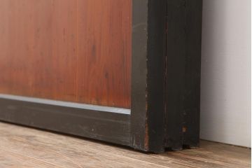 アンティーク建具　明治大正期　上品な空間作りにおすすめの格子帯戸3枚セット(引き戸、障子戸)(R-043991)