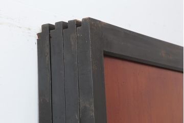 アンティーク建具　明治大正期　上品な空間作りにおすすめの格子帯戸4枚セット(引き戸、障子戸)(R-043992)