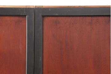 アンティーク建具　明治大正期　上品な空間作りにおすすめの格子帯戸4枚セット(引き戸、障子戸)(R-043992)