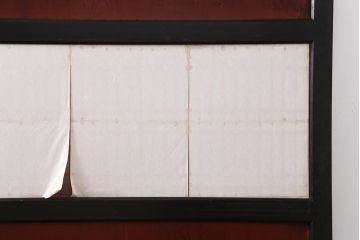 アンティーク建具　明治大正期　上品な空間作りにおすすめの格子帯戸4枚セット(引き戸、障子戸)(R-043992)