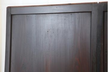 アンティーク建具　明治期　深みのある色味が素敵な帯戸3枚セット(引き戸、板戸)(R-043994)