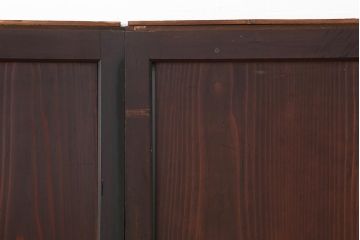 アンティーク建具　明治期　深みのある色味が素敵な帯戸3枚セット(引き戸、板戸)(R-043994)