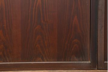 アンティーク建具　明治期　深みのある色味が素敵な帯戸3枚セット(引き戸、板戸)(R-043994)