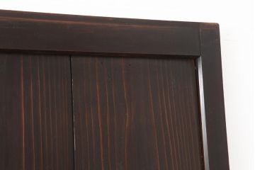 アンティーク建具　明治期　深みのある色味が素敵な帯戸3枚セット(引き戸、板戸)(R-043994)