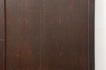 アンティーク建具　明治大正期　古い木の温かみが感じられる舞良戸2枚セット(板戸、引き戸)(R-043996)