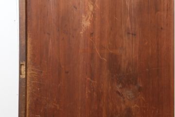 アンティーク建具　明治大正期　赤みがかった木色が趣のある舞良戸2枚セット(板戸、引き戸)(R-043997)