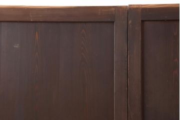 アンティーク建具　明治大正期　和モダンスタイルにぴったりな格子帯戸3枚セット(板戸、建具、引き戸)(R-043999)