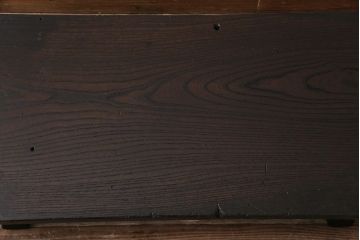 アンティーク家具　明治大正期　総ケヤキ材　力強い杢目が魅力の文机(座卓、座机、ローテーブル、センターテーブル)(R-044002)