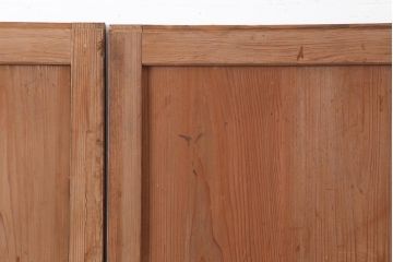 アンティーク建具　明治大正期　和モダンスタイルにぴったりな格子帯戸4枚セット(板戸、建具、引き戸)(R-044005)