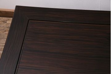ヴィンテージ家具　縞黒檀　品のある佇まいが魅力の座卓(センターテーブル、ローテーブル、ビンテージ)(R-044010)