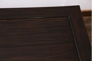 ヴィンテージ家具　縞黒檀　品のある佇まいが魅力の座卓(センターテーブル、ローテーブル、ビンテージ)(R-044010)
