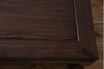 ヴィンテージ家具　縞黒檀　品のある佇まいが魅力の座卓(センターテーブル、ローテーブル、ビンテージ)(R-044010)