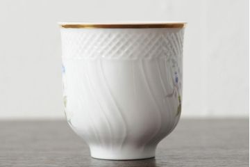 中古　ハンガリー　HOLLOHAZA(ホロハーザ)　Pannonia(パノニア)　バラ(薔薇)　カップ&ソーサー2客セット(洋食器)(R-044013)