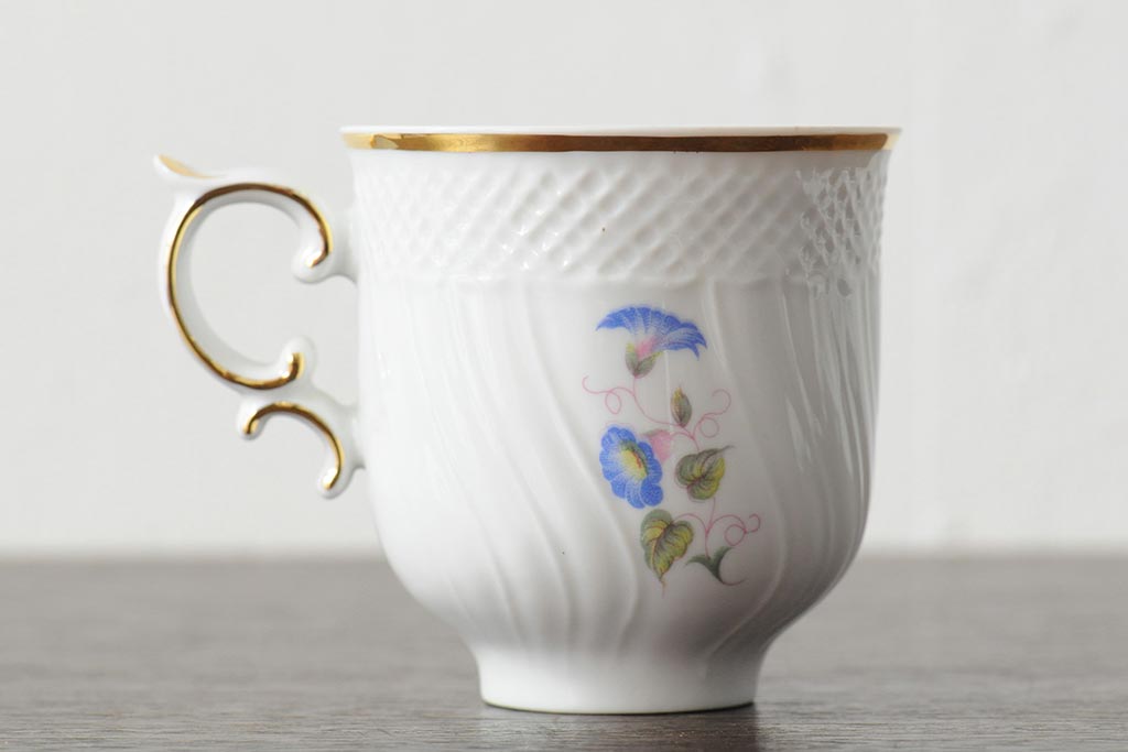 R-044013　中古　ハンガリー　HOLLOHAZA(ホロハーザ)　Pannonia(パノニア)　バラ(薔薇)　カップ&ソーサー2客セット(洋食器)(R-044013) hollohazaの通販