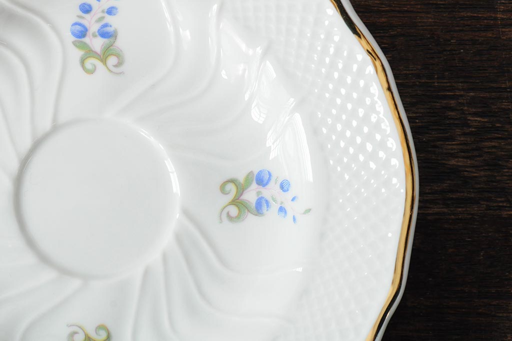 中古　ハンガリー　HOLLOHAZA(ホロハーザ)　Pannonia(パノニア)　バラ(薔薇)　カップ&ソーサー2客セット(洋食器)(R-044013)