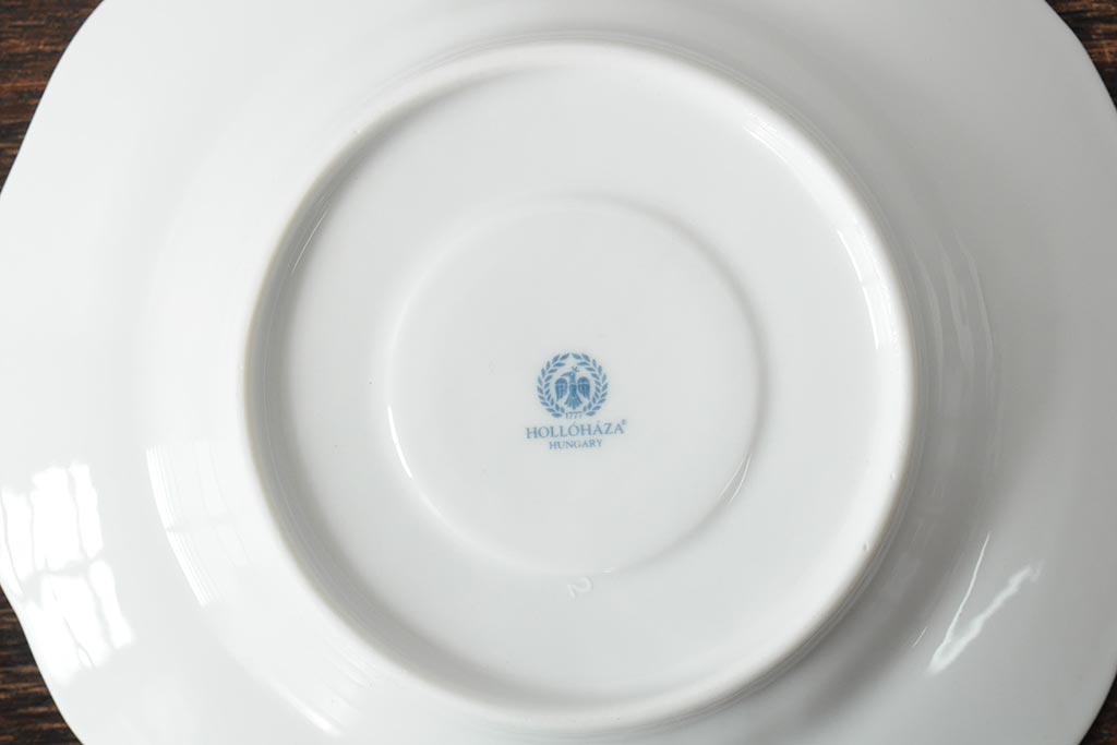 中古　ハンガリー　HOLLOHAZA(ホロハーザ)　Pannonia(パノニア)　バラ(薔薇)　カップ&ソーサー2客セット(洋食器)(R-044013)