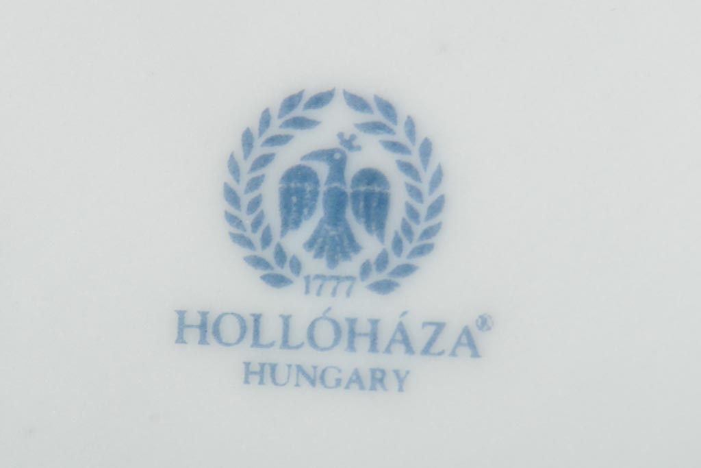 中古　ハンガリー　HOLLOHAZA(ホロハーザ)　Pannonia(パノニア)　バラ(薔薇)　カップ&ソーサー2客セット(洋食器)(R-044013)