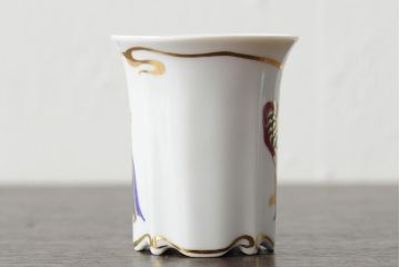 中古　ハンガリー　HOLLOHAZA(ホロハーザ)　Laura(ラウラ)　カップ&ソーサー3客セット(コーヒーカップ、洋食器)(R-044014)