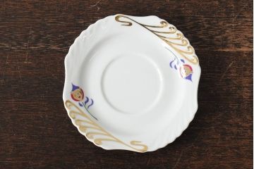 中古　ハンガリー　HOLLOHAZA(ホロハーザ)　Laura(ラウラ)　カップ&ソーサー3客セット(コーヒーカップ、洋食器)(R-044014)