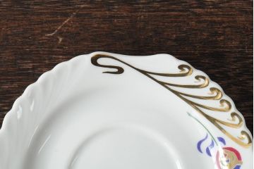 中古　ハンガリー　HOLLOHAZA(ホロハーザ)　Laura(ラウラ)　カップ&ソーサー3客セット(コーヒーカップ、洋食器)(R-044014)